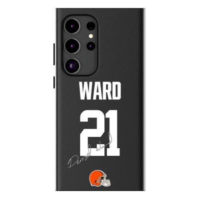 Cleveland Browns Denzel Ward Keyscaper Black Galaxy Magnetic Bump Case