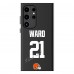 Cleveland Browns Denzel Ward Keyscaper Black Galaxy Magnetic Bump Case