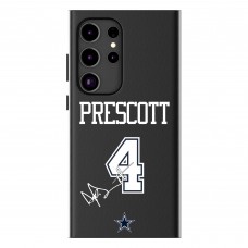 Dallas Cowboys Dak Prescott Keyscaper Black Galaxy Magnetic Bump Case