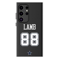 Dallas Cowboys CeeDee Lamb Keyscaper Black Galaxy Magnetic Bump Case