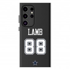 Dallas Cowboys CeeDee Lamb Keyscaper Black Galaxy Magnetic Bump Case