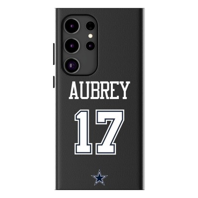 Dallas Cowboys Brandon Aubrey Keyscaper Black Galaxy Magnetic Bump Case