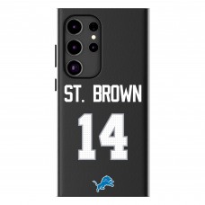 Detroit Lions Amon-Ra St. Brown Keyscaper Black Galaxy Magnetic Bump Case