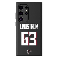 Atlanta Falcons Chris Lindstrom Keyscaper Black Galaxy Magnetic Bump Case