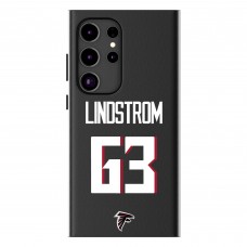 Atlanta Falcons Chris Lindstrom Keyscaper Black Galaxy Magnetic Bump Case