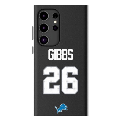 Detroit Lions Jahmyr Gibbs Keyscaper Black Galaxy Magnetic Bump Case