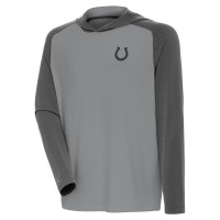 Indianapolis Colts Antigua Gray Tonal Intrepid Pullover Hoodie