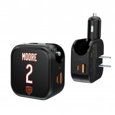 D.J. Moore Chicago Bears Keyscaper Ready 2-in-1 USB Charger