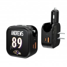 Mark Andrews Baltimore Ravens Keyscaper Ready 2-in-1 USB Charger