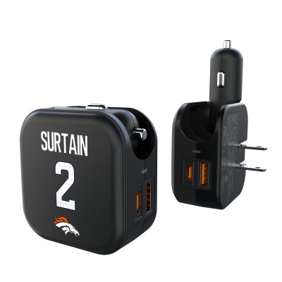 Patrick Surtain Denver Broncos Keyscaper Ready 2-in-1 USB Charger