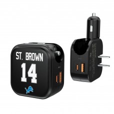 Amon-Ra St. Brown Detroit Lions Keyscaper Ready 2-in-1 USB Charger