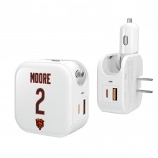 D.J. Moore Chicago Bears Keyscaper Ready 2-in-1 USB Charger