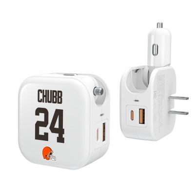 Nick Chubb Cleveland Browns Keyscaper Ready 2-in-1 USB Charger