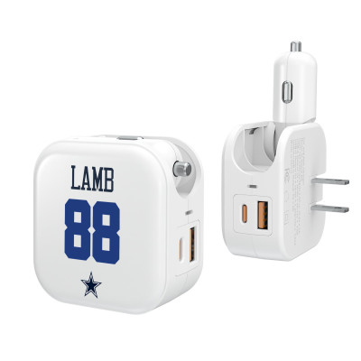 CeeDee Lamb Dallas Cowboys Keyscaper Ready 2-in-1 USB Charger