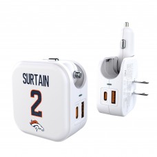 Patrick Surtain Denver Broncos Keyscaper Ready 2-in-1 USB Charger