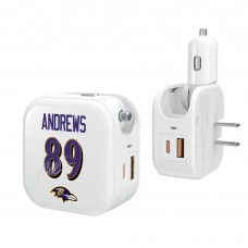 Mark Andrews Baltimore Ravens Keyscaper Ready 2-in-1 USB Charger