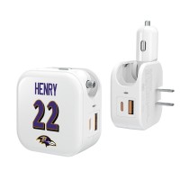 Derrick Henry Baltimore Ravens Keyscaper Ready 2-in-1 USB Charger