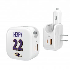 Derrick Henry Baltimore Ravens Keyscaper Ready 2-in-1 USB Charger