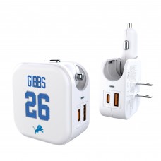 Jahmyr Gibbs Detroit Lions Keyscaper Ready 2-in-1 USB Charger
