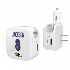 Lamar Jackson Baltimore Ravens Keyscaper Ready 2-in-1 USB Charger