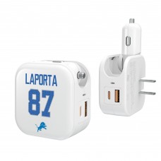 Sam LaPorta Detroit Lions Keyscaper Ready 2-in-1 USB Charger