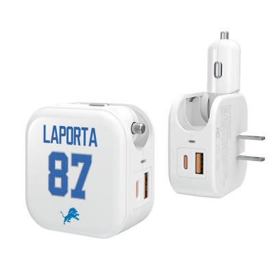 Sam LaPorta Detroit Lions Keyscaper Ready 2-in-1 USB Charger