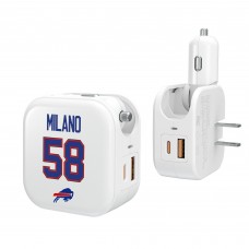 Matt Milano Buffalo Bills Keyscaper Ready 2-in-1 USB Charger