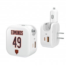 Tremaine Edmunds Chicago Bears Keyscaper Ready 2-in-1 USB Charger