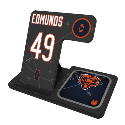 Tremaine Edmunds Chicago Bears Keyscaper Ready 3-in-1 Charging Station