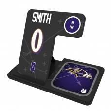 Roquan Smith Baltimore Ravens Keyscaper Ready 3-in-1 Charging Station