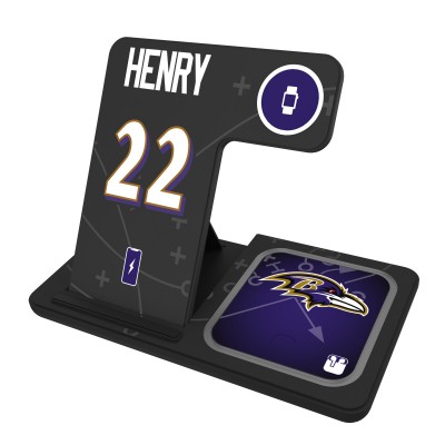 Derrick Henry Baltimore Ravens Keyscaper Ready 3-in-1 Charging Station