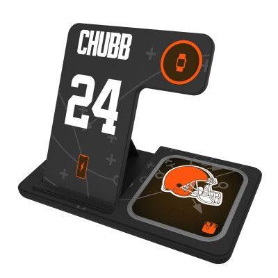 Nick Chubb Cleveland Browns Keyscaper Ready 3-in-1 Charging Station