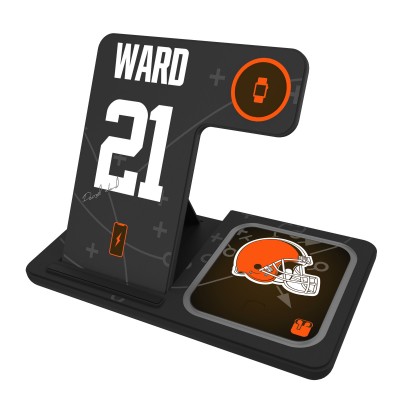 Denzel Ward Cleveland Browns Keyscaper Ready 3-in-1 Charging Station