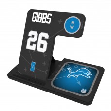 Jahmyr Gibbs Detroit Lions Keyscaper Ready 3-in-1 Charging Station