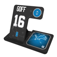 Jared Goff Detroit Lions Keyscaper Ready 3-in-1 Charging Station