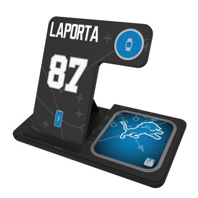 Sam LaPorta Detroit Lions Keyscaper Ready 3-in-1 Charging Station