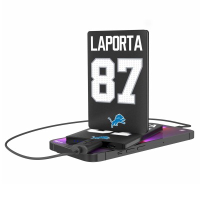 Detroit Lions Sam LaPorta Keyscaper Credit Card Powerbank