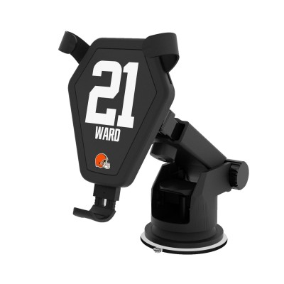 Cleveland Browns Denzel Ward Keyscaper Black Wireless Car Charger