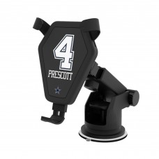 Dallas Cowboys Dak Prescott Keyscaper Black Wireless Car Charger