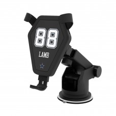 Dallas Cowboys CeeDee Lamb Keyscaper Black Wireless Car Charger