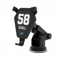 Detroit Lions Penei Sewell Keyscaper Black Wireless Car Charger