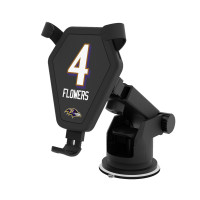 Baltimore Ravens Zay Flowers Keyscaper Black Wireless Car Charger