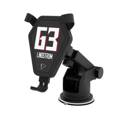 Atlanta Falcons Chris Lindstrom Keyscaper Black Wireless Car Charger