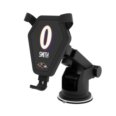 Baltimore Ravens Roquan Smith Keyscaper Black Wireless Car Charger