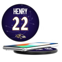 Baltimore Ravens Derrick Henry Keyscaper Black Wireless Charging Station