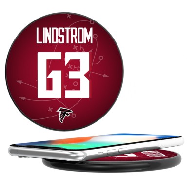Atlanta Falcons Chris Lindstrom Keyscaper Black Wireless Charging Station