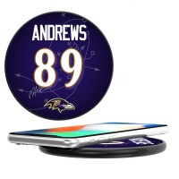 Baltimore Ravens Mark Andrews Keyscaper Black Wireless Charging Station