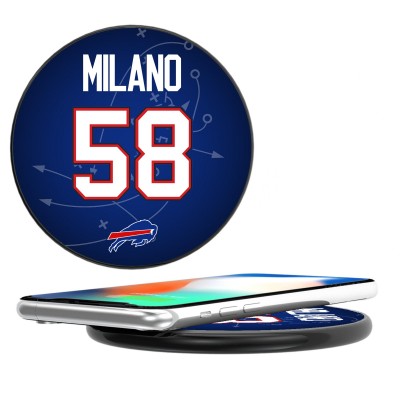 Buffalo Bills Matt Milano Keyscaper Black Wireless Charging Station