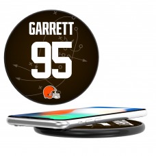 Cleveland Browns Myles Garrett Keyscaper Black Wireless Charging Station