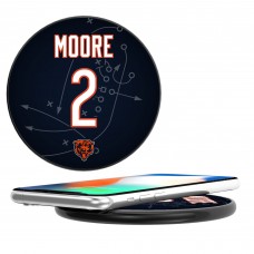 Chicago Bears D.J. Moore Keyscaper Black Wireless Charging Station